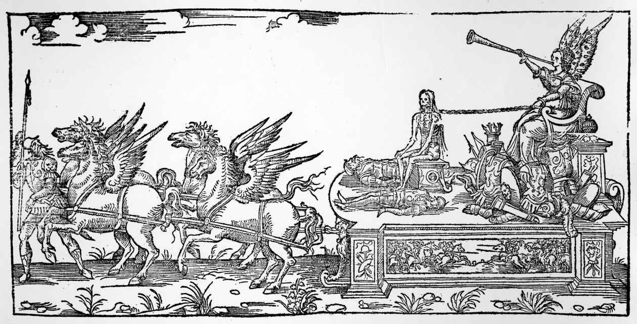 Rydwan Sławy, część Triumfu Henryka II, opublikowanego w 1551 r. autorstwa French School