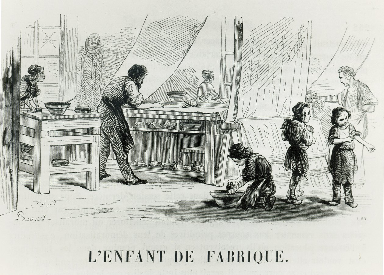 Dziecko Fabryki, c. 1842 autorstwa French School