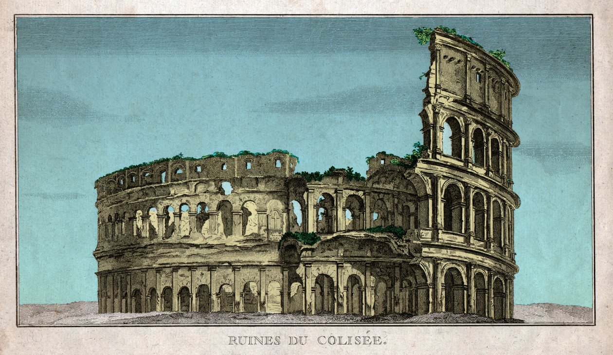 Koloseum. (rytownictwo autorstwa French School