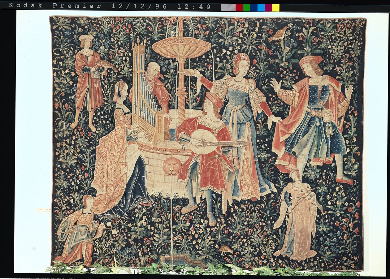 Koncert przy fontannie, warsztat Loary, ok. 1570-80 (szczegóły zob. 87758, 19846) autorstwa French School
