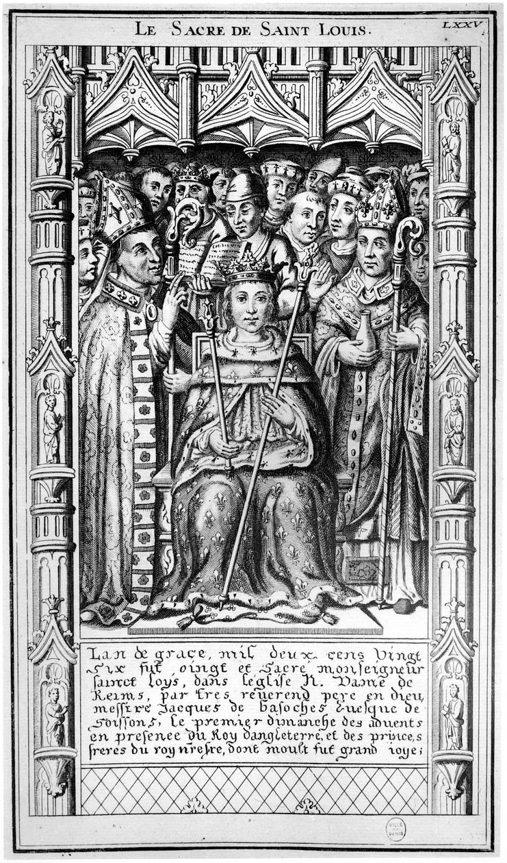 Konsekracja św. Ludwika w 1226 r., XVI-XVII w. autorstwa French School