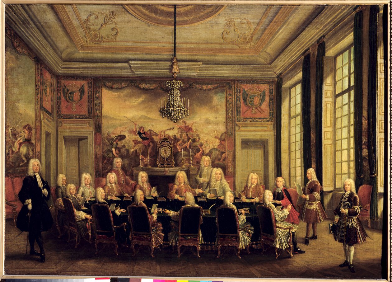 Rada Regencyjna ds. Mniejszości Ludwika XV (1710-1774) autorstwa French School