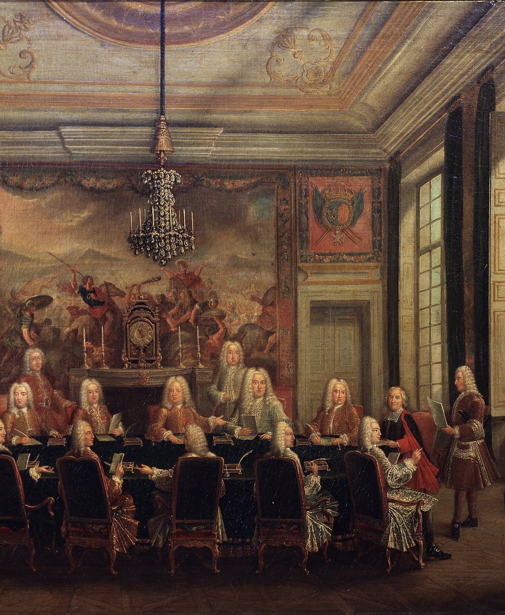Rada Regencyjna dla Mniejszości Ludwika XV autorstwa French School