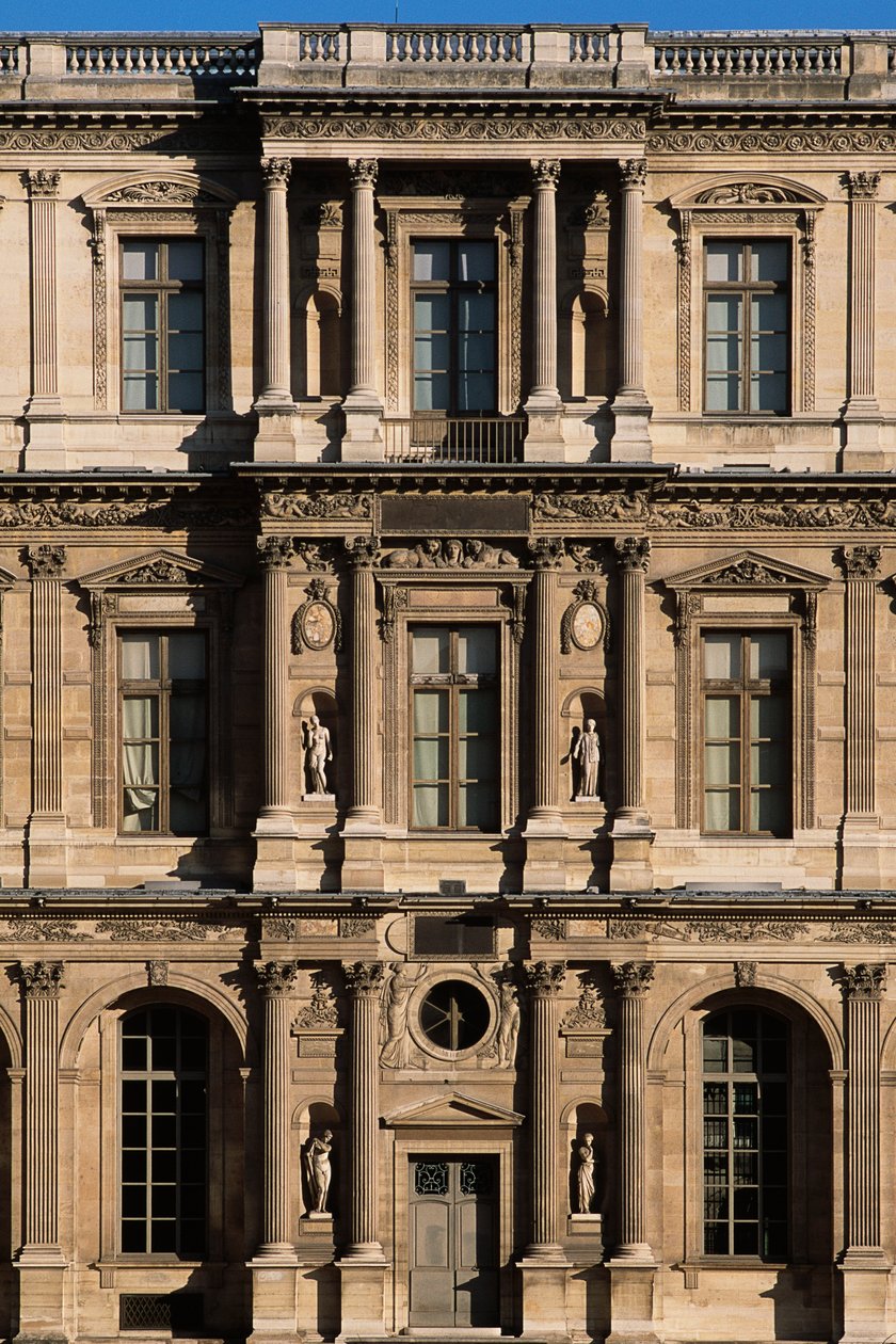 Cour Carree, strona północna autorstwa French School