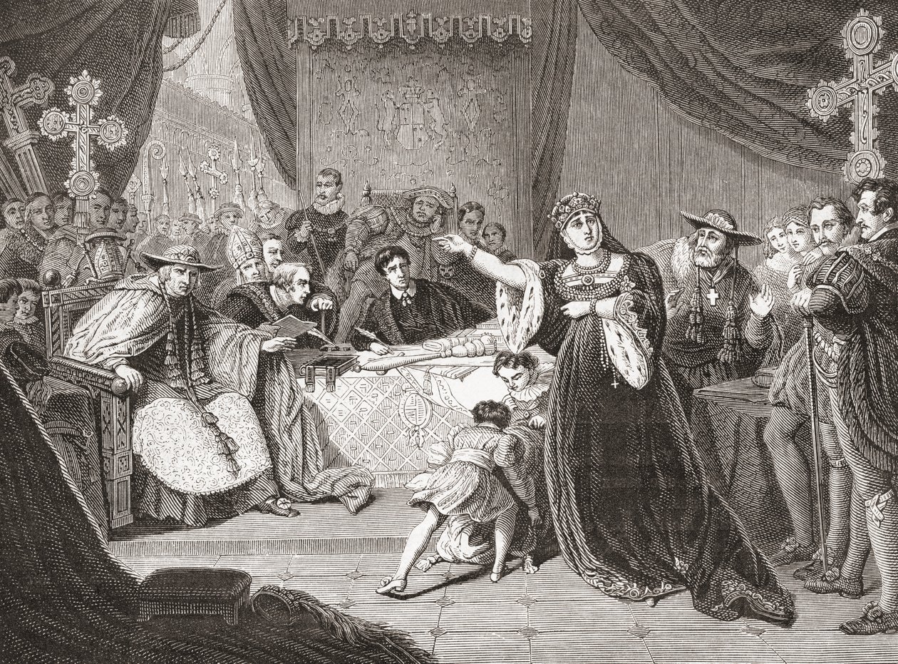 The Court for the Trial of Queen Katharine autorstwa George
