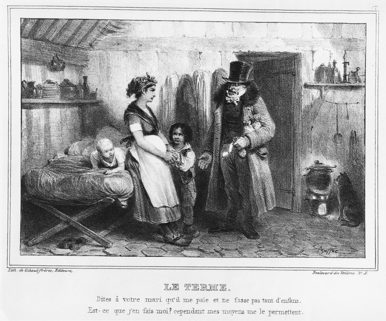 Data płatności, c.1840 autorstwa French School