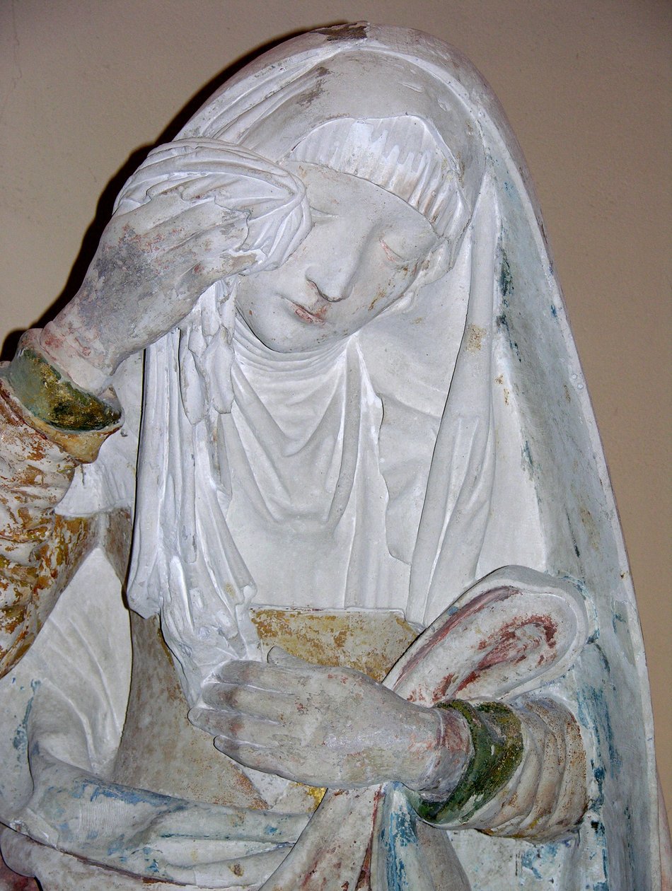 Złożenie do grobu, fragment świętej kobiety autorstwa French School
