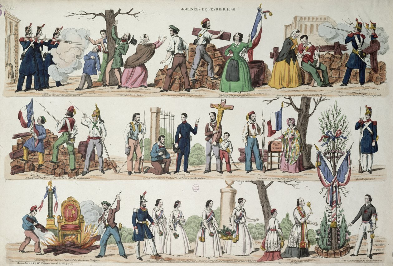 Wydarzenia z lutego 1848 r. autorstwa French School
