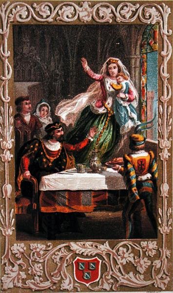 „Wróżka z kopytami”, ilustracja z „Legendes des Esprits et des Demons” J. Collina de Plancy (1794-1881) c.1850 (litografia kolorowa) autorstwa French School