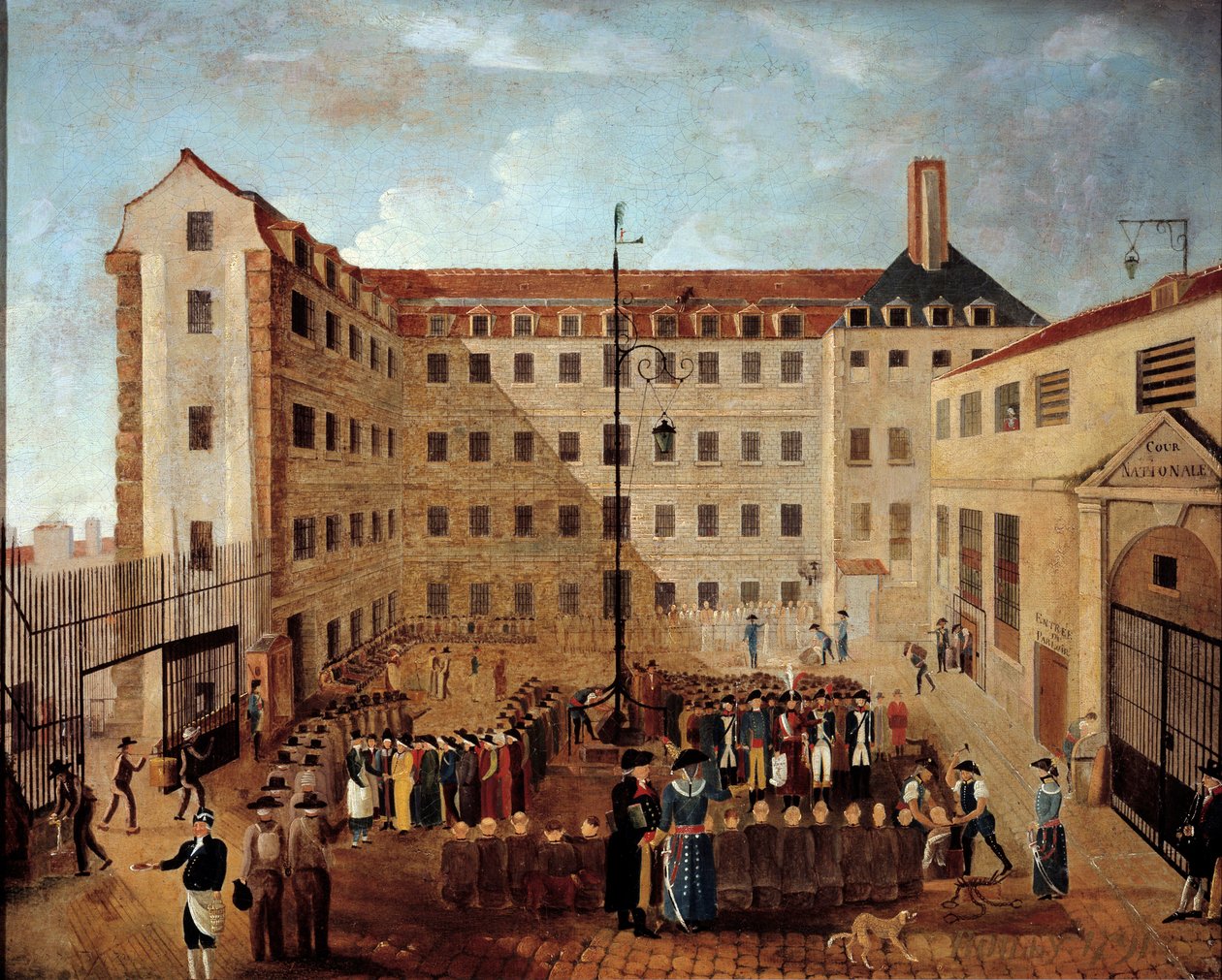 Ferration of Forcats do Bicetre Painting szkoły francuskiej. 1791. niedz. 0,48x0,35 m Paryż, Musee de l