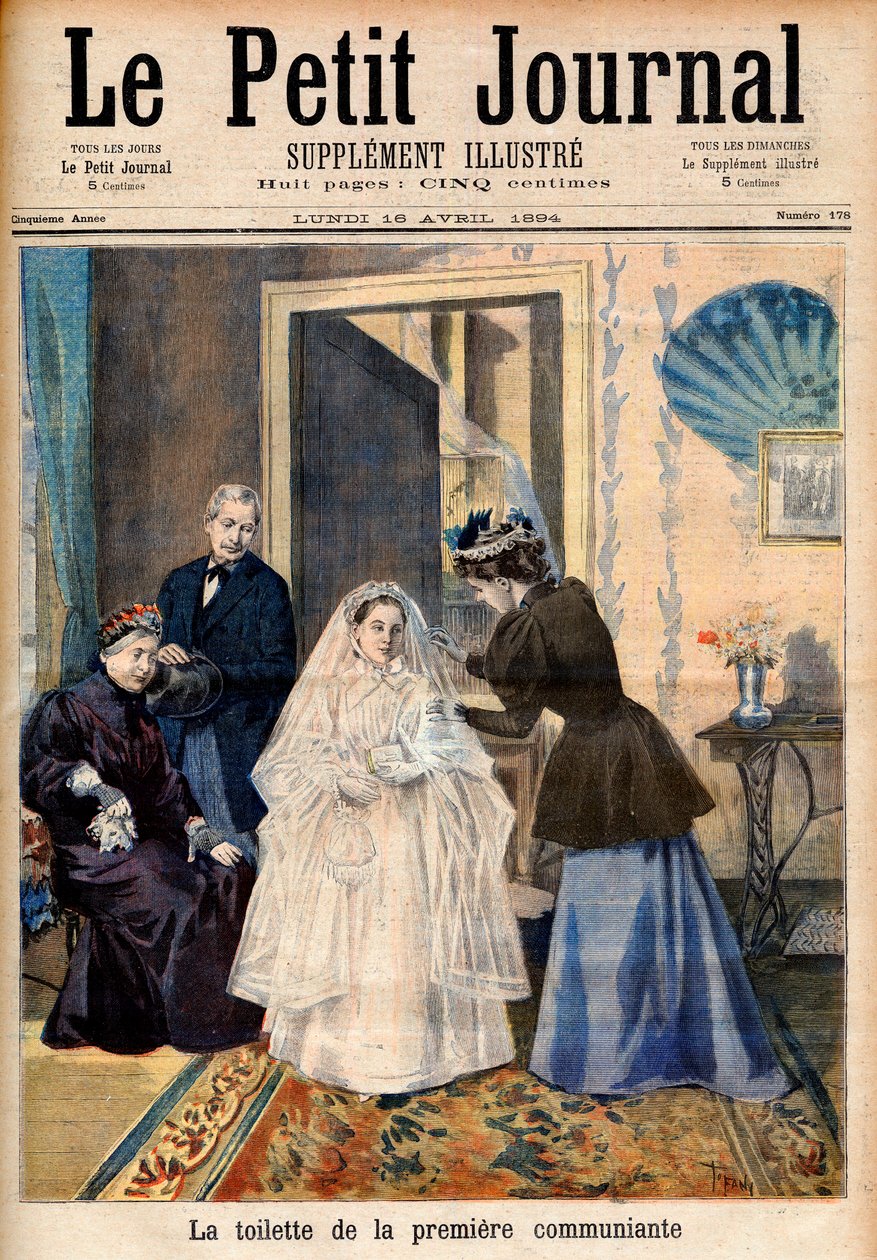 Pierwszy komunikator, ilustracja z „Le petit Journal” autorstwa French School
