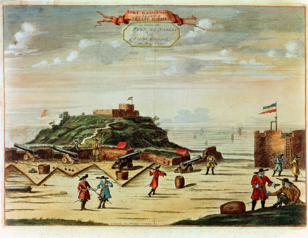 Fort Goree (kolorowy grawerunek) autorstwa French School