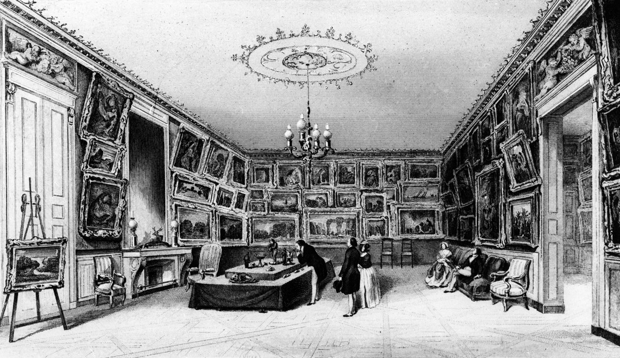 Galerie Durand-Ruel, 103, rue des Petits-Champs, Paryż, 2. poł. XIX w. autorstwa French School