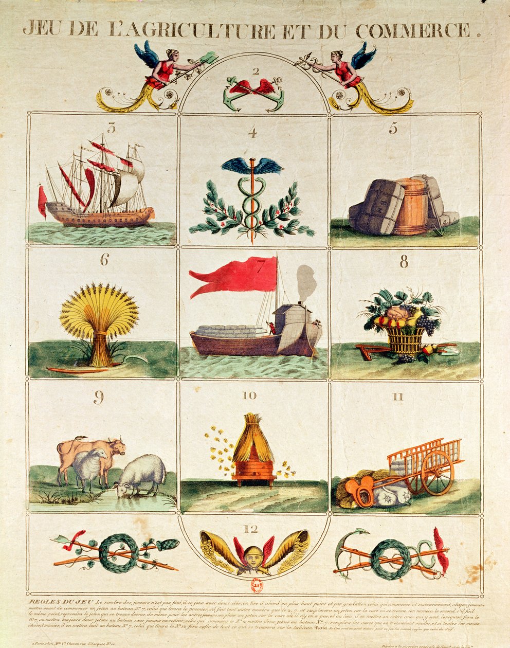 Gra w rolnictwo i handel, koniec XVIII wieku autorstwa French School