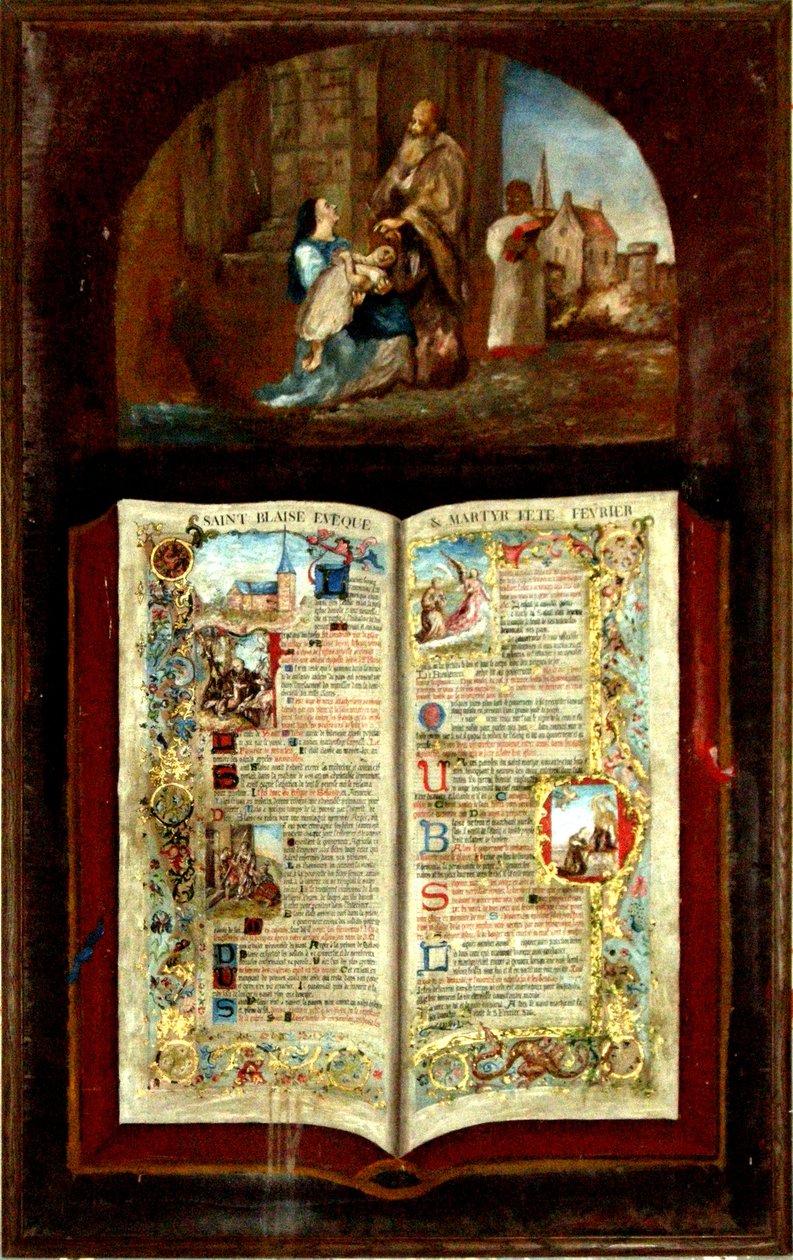 Życie św. Błażeja autorstwa French School
