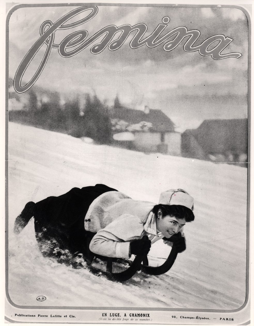 Saneczkarstwo w Chamonix, od Femina autorstwa French School