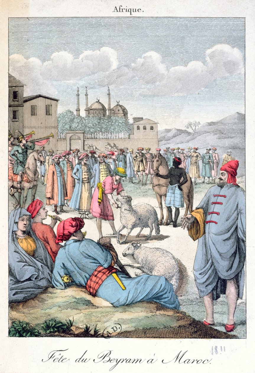Muzułmańskie Święto Eid-el-Kabir w Maroku, 1811 autorstwa French School