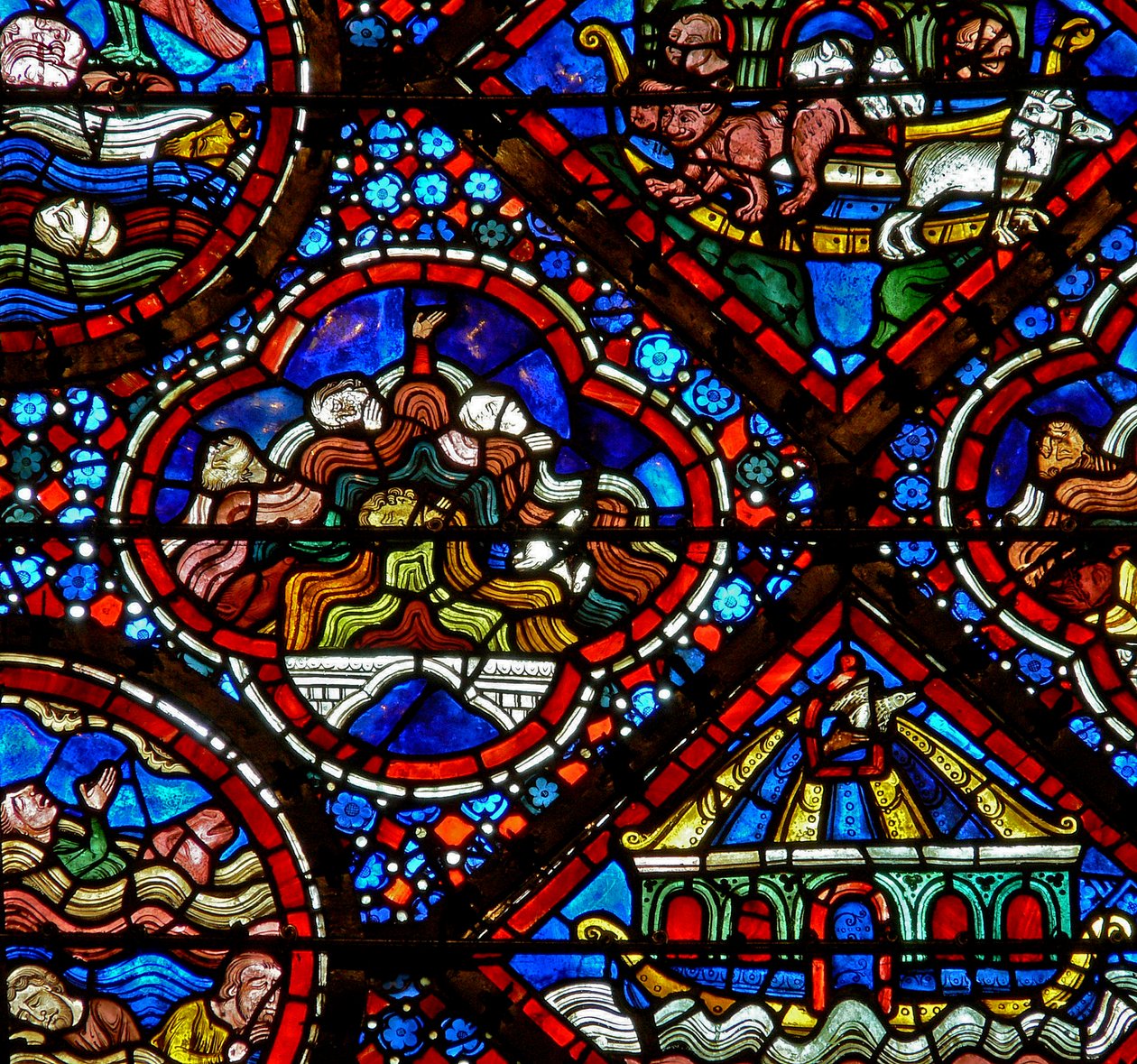 Okno Noego: powódź (w47) autorstwa French School