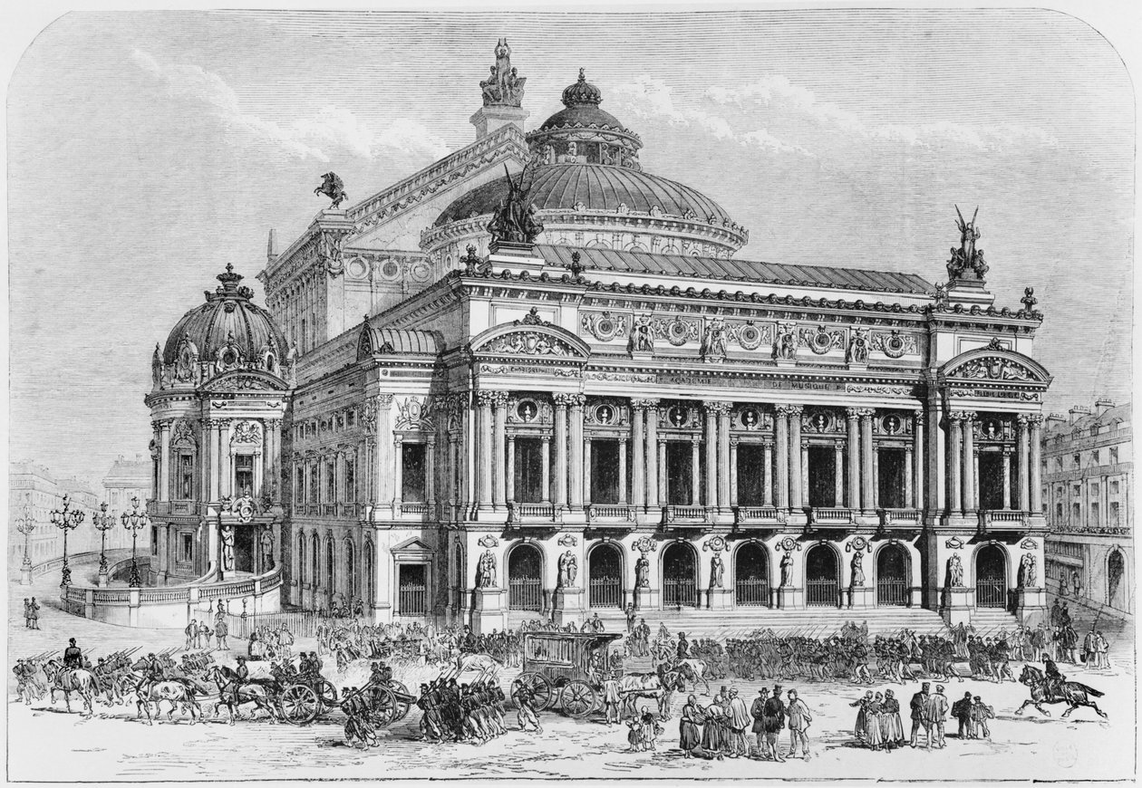 Opera podczas oblężenia Paryża, 1871 autorstwa French School