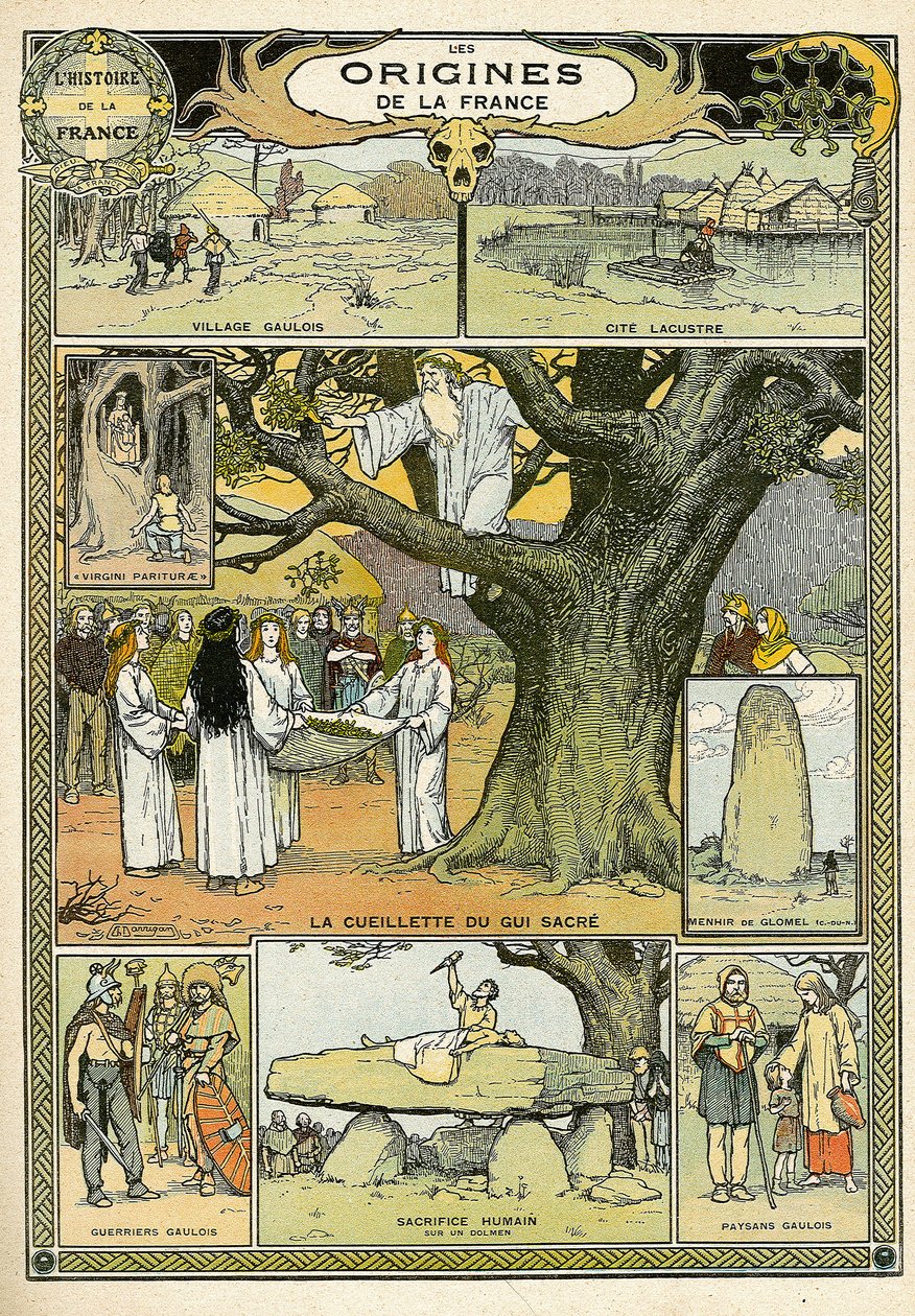 Początki Francji, z "Histoire de France autorstwa French School