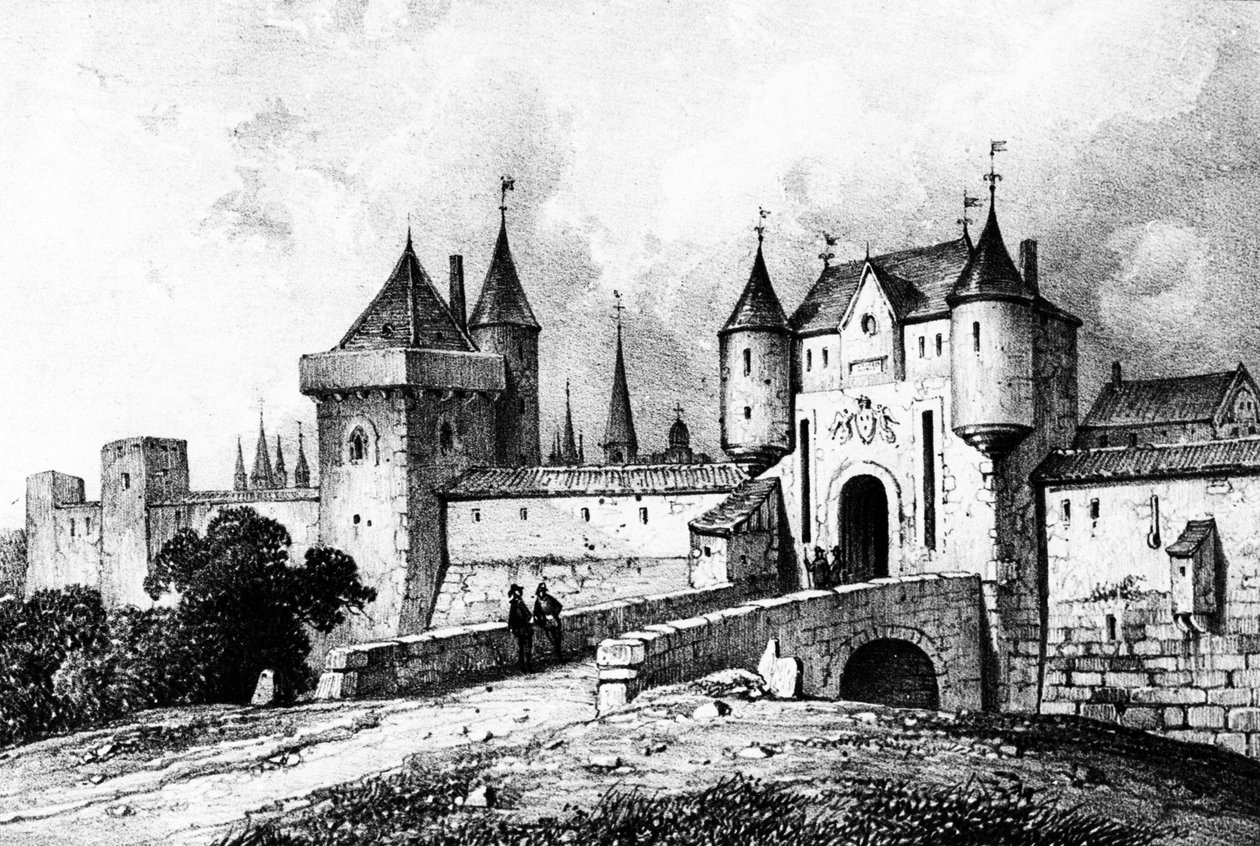 Porte Saint-Honoré, Paryż w XIII wieku autorstwa French School
