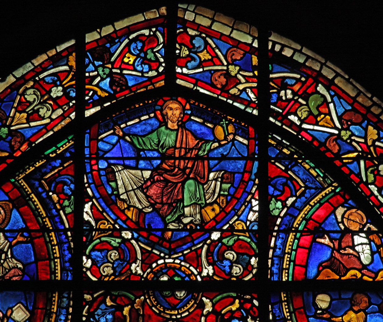 Okno syna marnotrawnego: Chrystus – Majestas Domini (w35) autorstwa French School