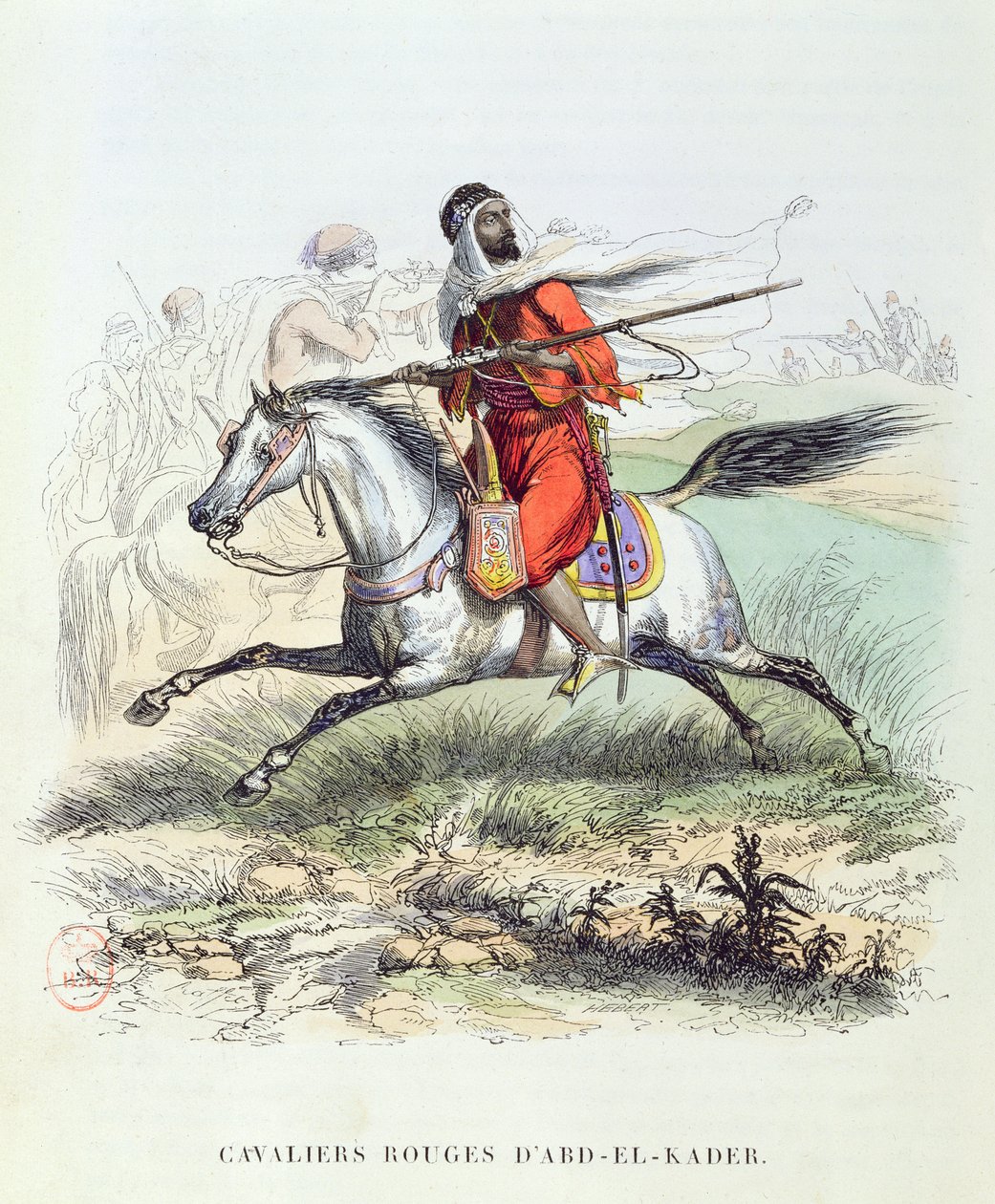 Czerwona Kawaleria Abd El-Kadera, ok. 1840-45 autorstwa French School