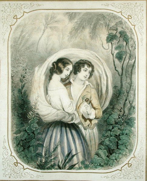 Powrót z wędrówki, z książki Paul et Virginie Henri Bernardin de Saint-Pierre