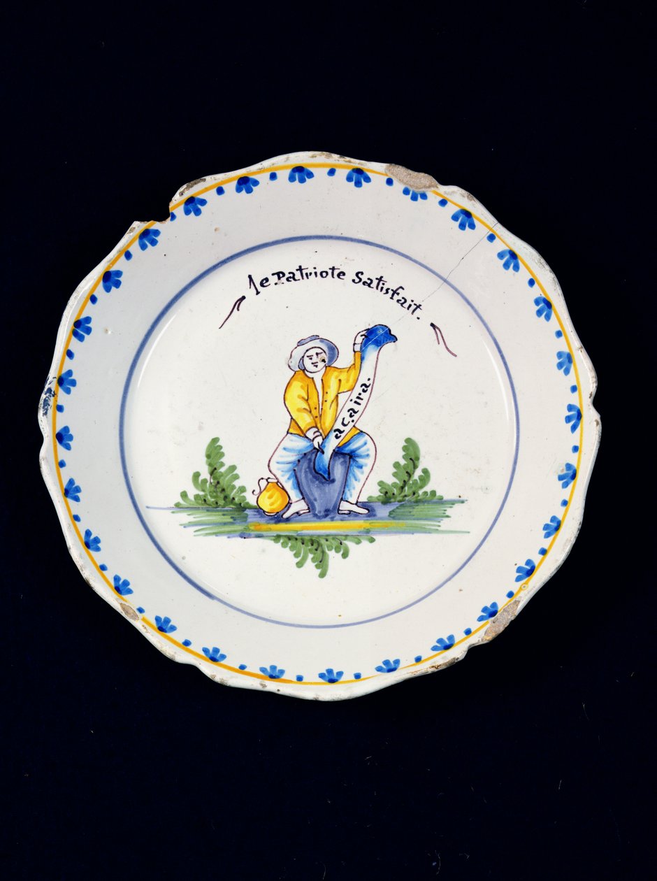 Talerz Zadowolony Patriot (ceramiczny) autorstwa French School