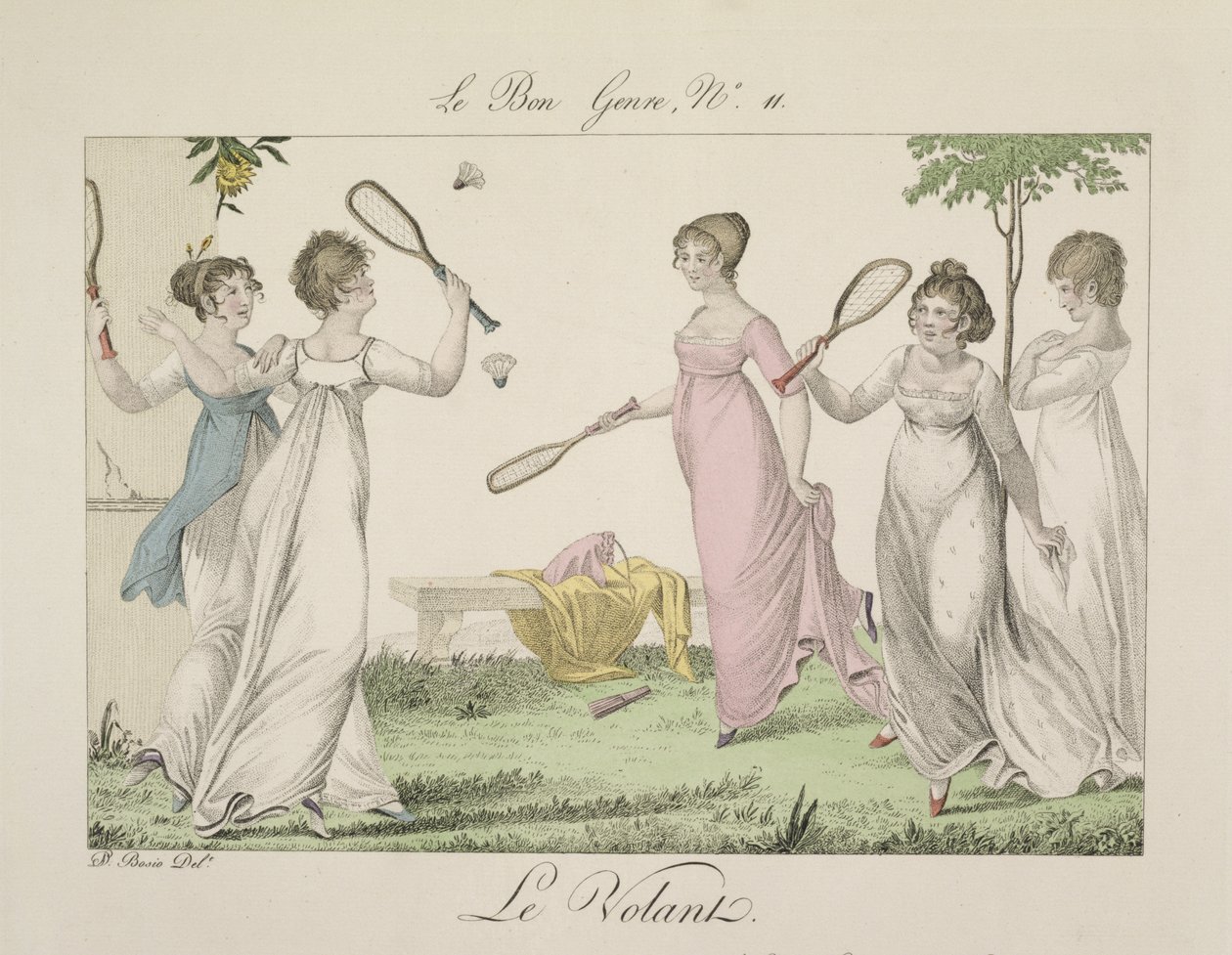 Wolant, płyta 11 z gatunku Le Bon, 1802 autorstwa French School