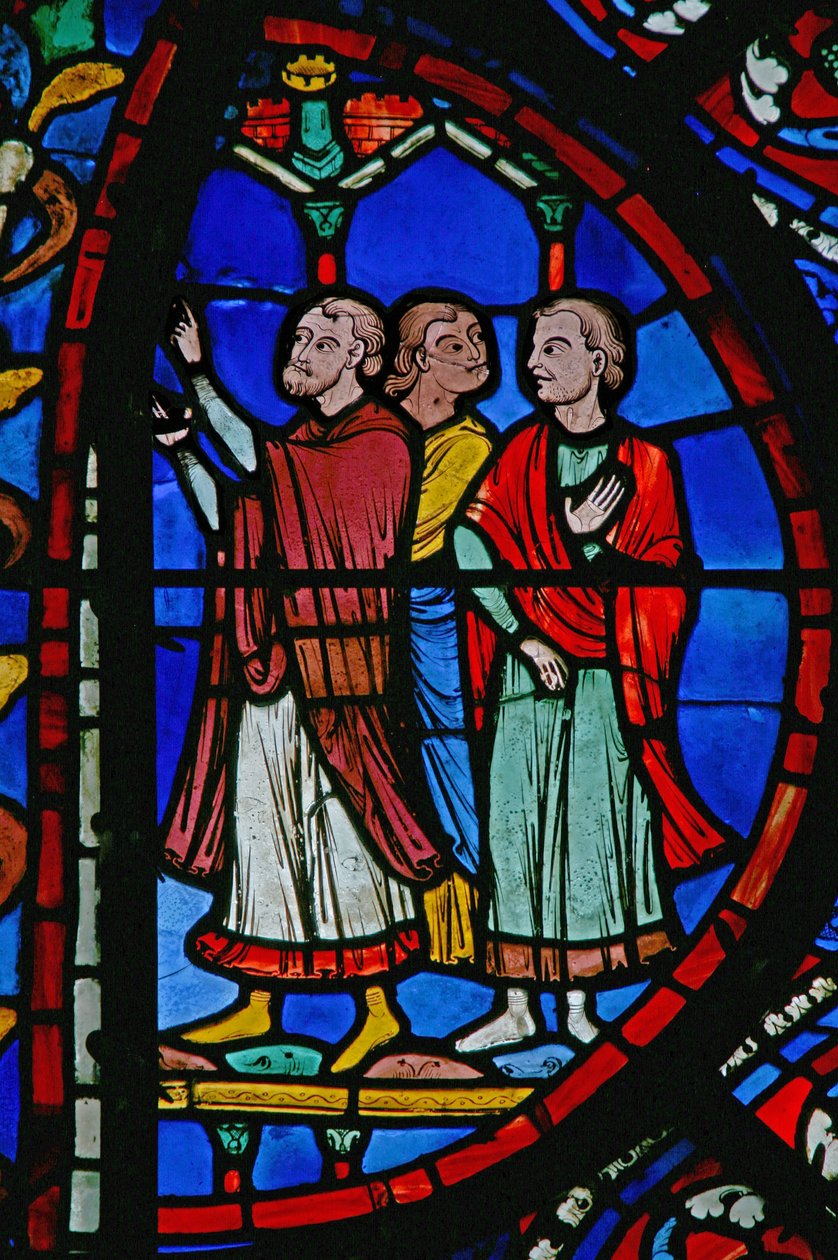Okno św. Tomasza: grupa (w23) autorstwa French School