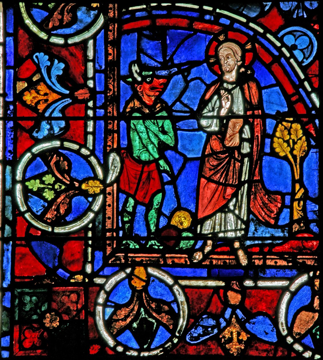 Kuszenie Chrystusa na pustyni (w30a) autorstwa French School