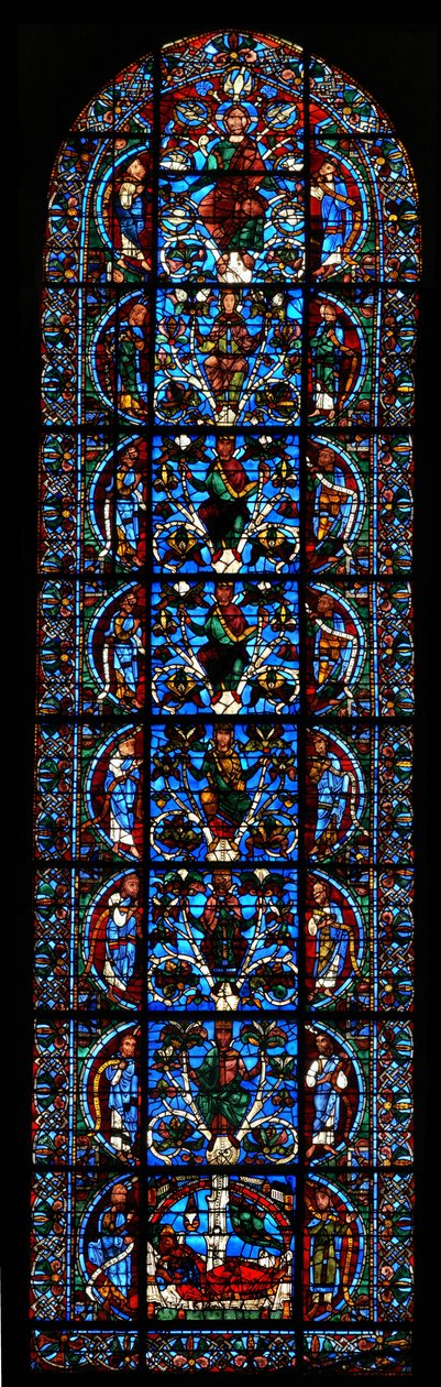 Drzewo Jessego, ok.1150 autorstwa French School