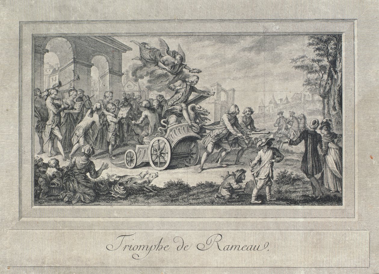 Triumf Jana Filipa Rameau (1683-1764) autorstwa French School