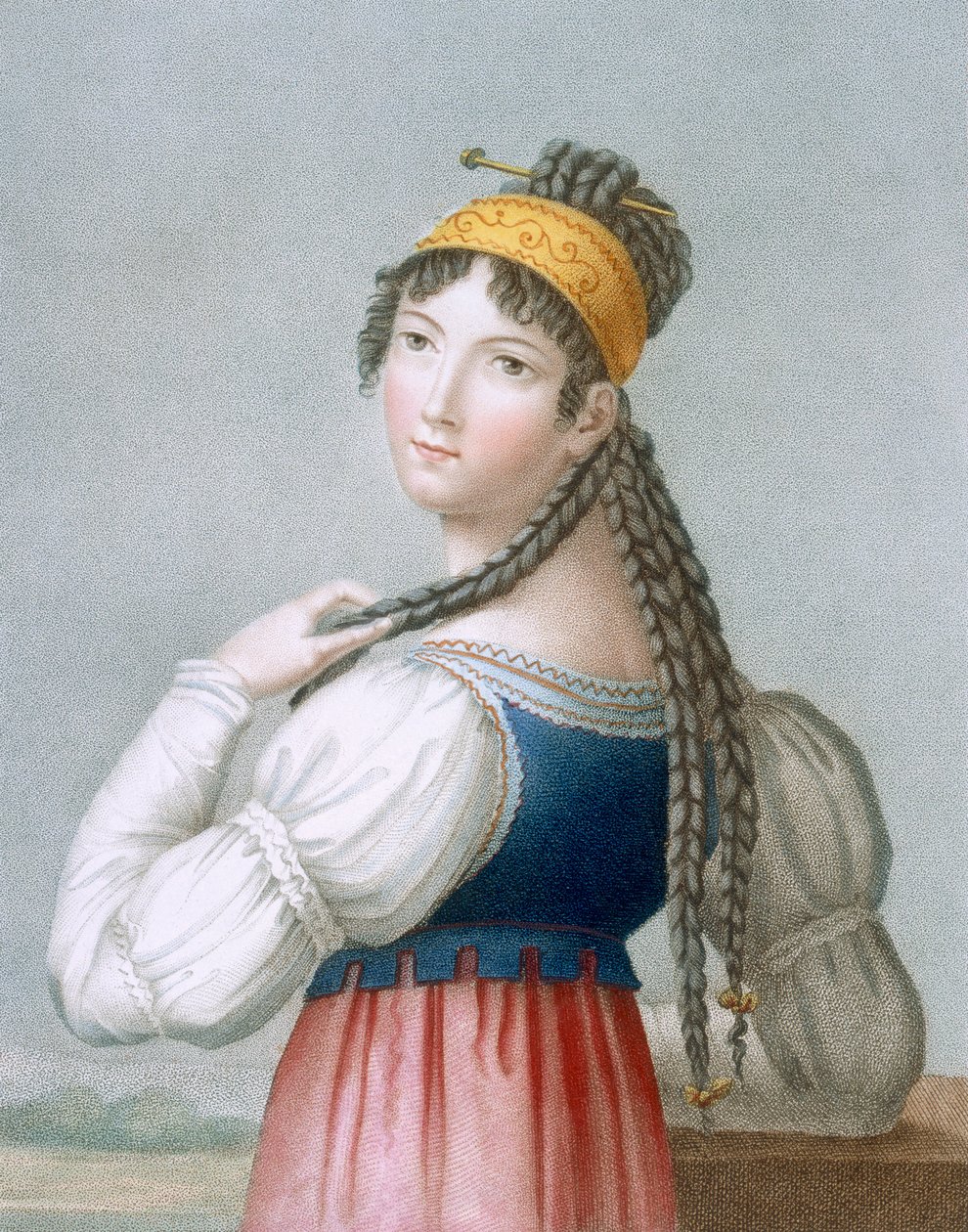 Żywy niemiecki, grawerowany przez L. Dibarta autorstwa French School