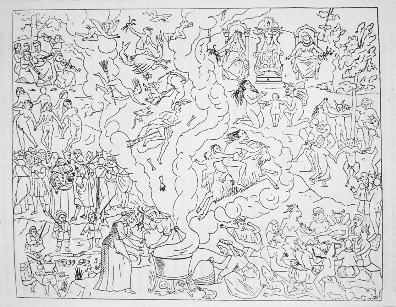 Sabat czarownic, kopia ilustracji z Tableau de l