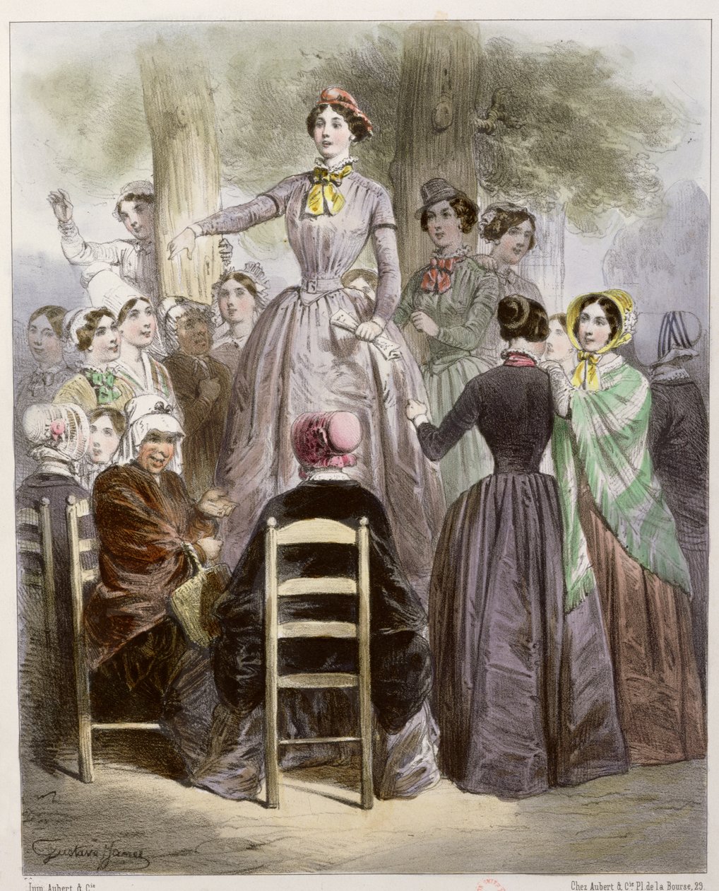 Rząd kobiet podczas rewolucji 1848 r. autorstwa French School