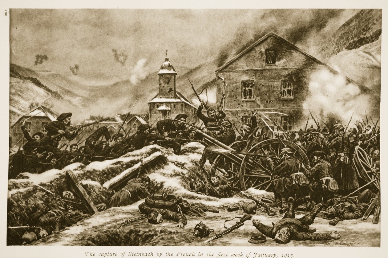 Zdobycie Steinbach przez Francuzów w pierwszym tygodniu stycznia 1915, 1915-19 autorstwa French School