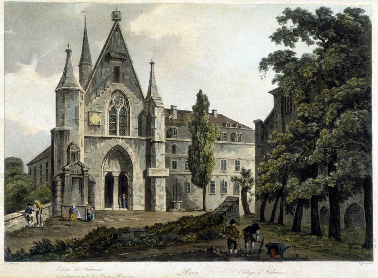Kaplica kolegium Nawarry około 1804 r. (Szkoła Politechniczna). autorstwa French School