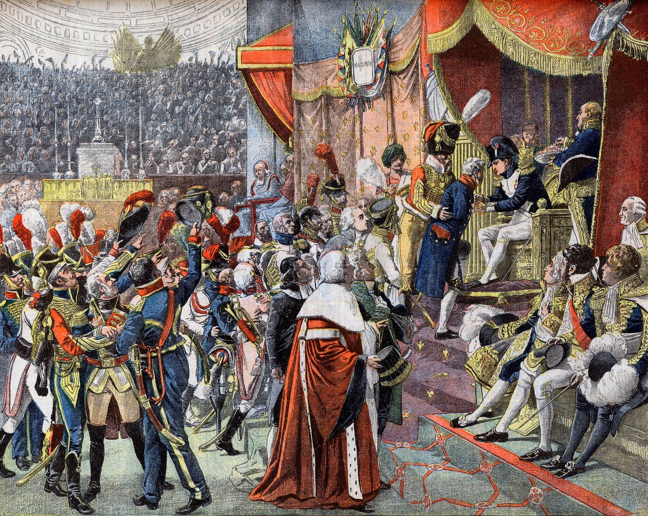 Pierwsze rozdanie Krzyży Legii Honorowej w 1804 r. w „Le Petit Journal” autorstwa French School