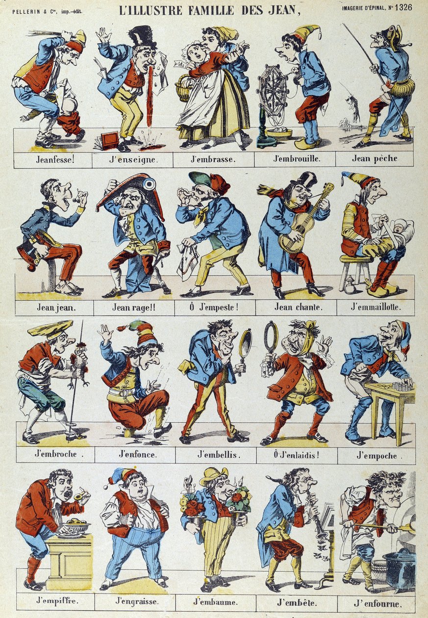 Znakomita rodzina Jana - wizerunek Epinal, Pellerin autorstwa French School