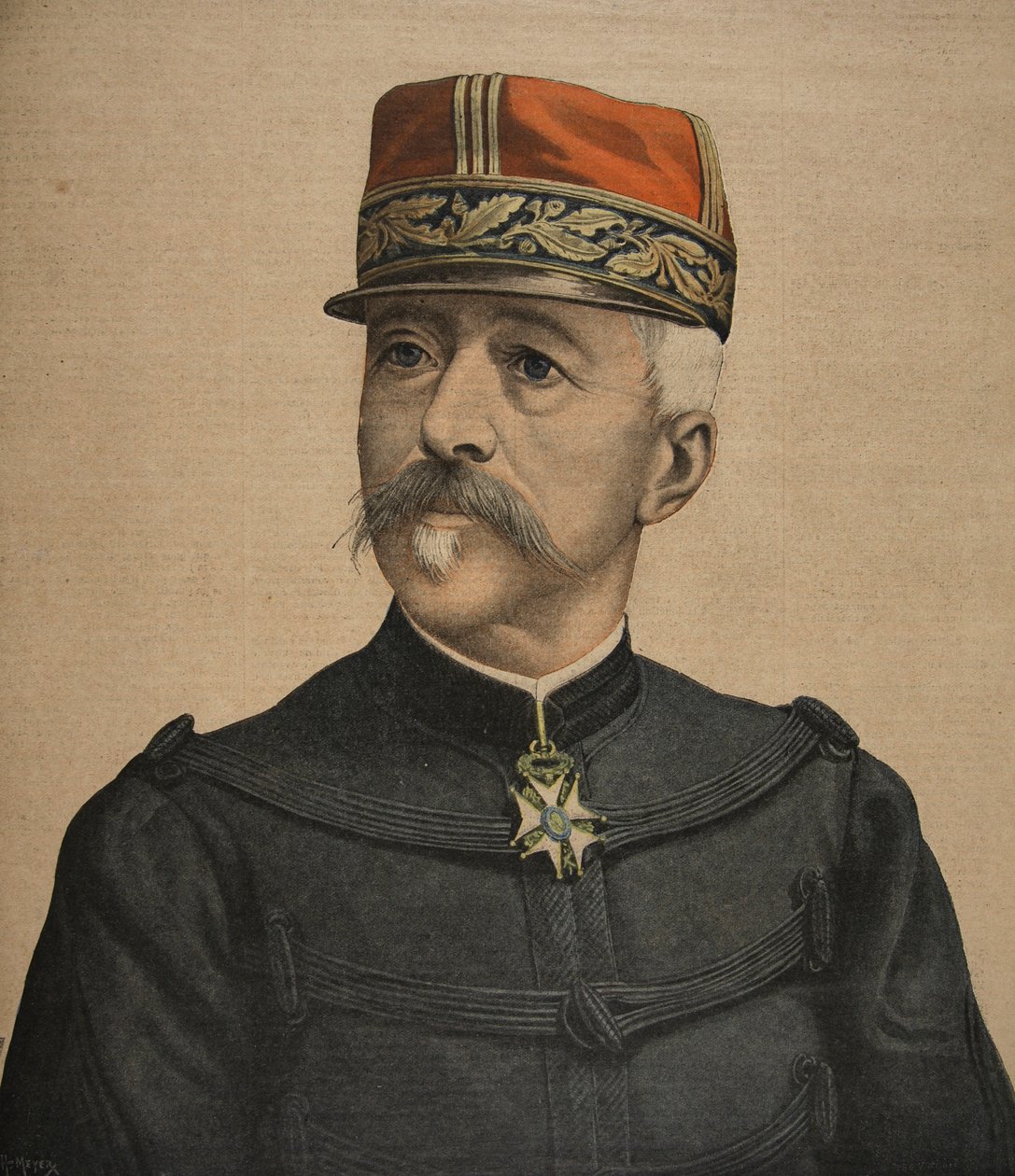 Nowy szef sztabu armii francuskiej, ilustracja z Le Petit Journal: Supplement illustre, 18 września 1898 r. autorstwa French School