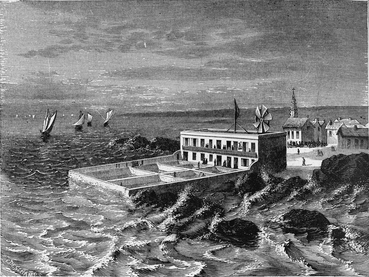 Laboratorium oceanograficzne Concarneau. W „Albumie nauki””, Editions Jouvet autorstwa French School