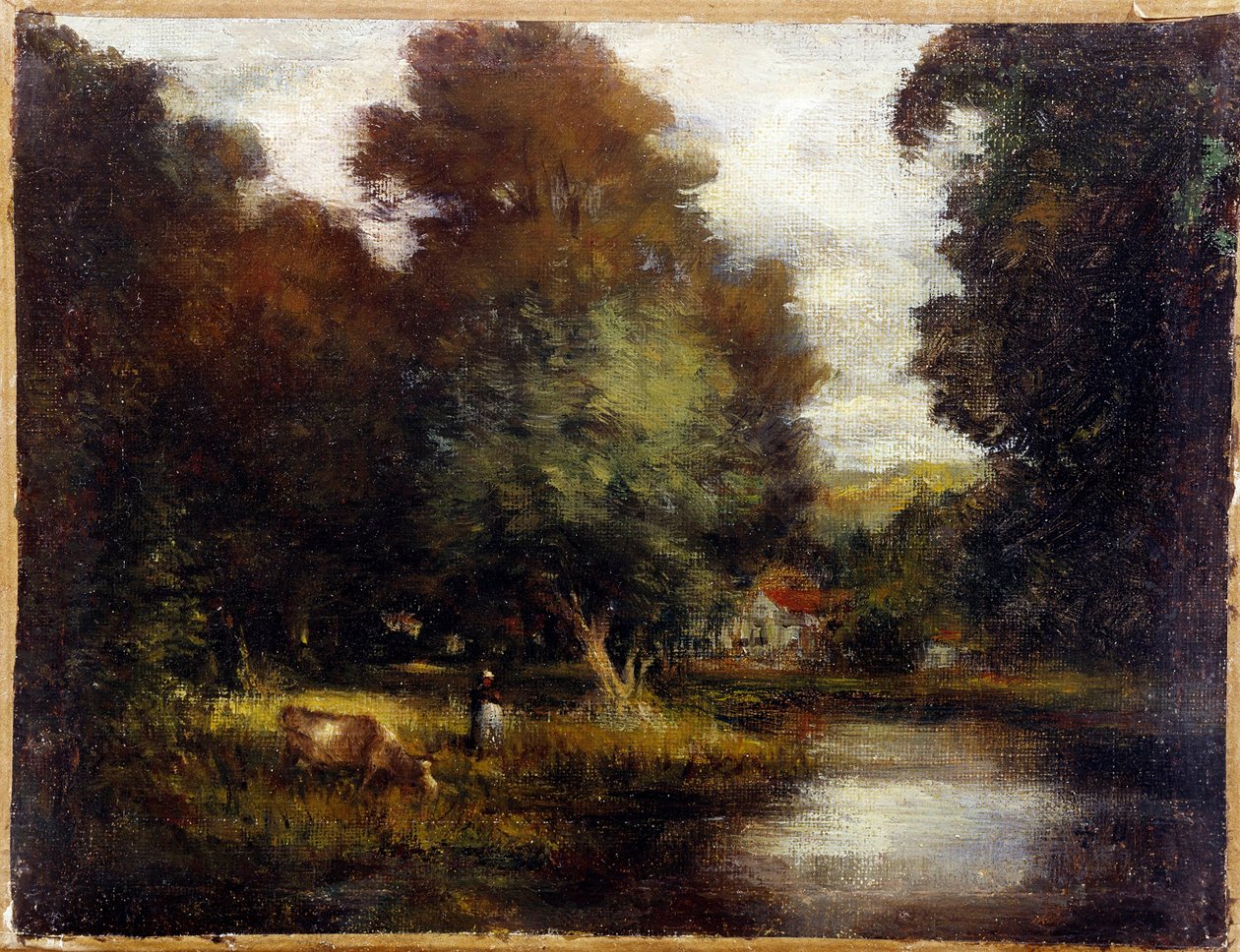 Staw. Obraz Constanta Constanta (1807-1885). 19 wiek. Douai, Muzeum Chartreuse autorstwa French School