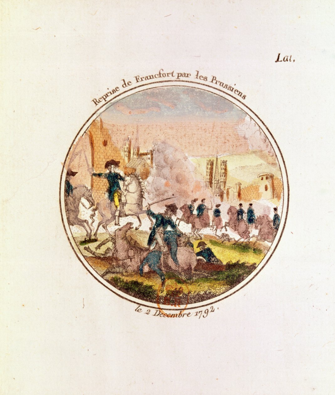 Odbicie Frankfurtu przez Prusaków, 2 grudnia 1792 r. autorstwa French School