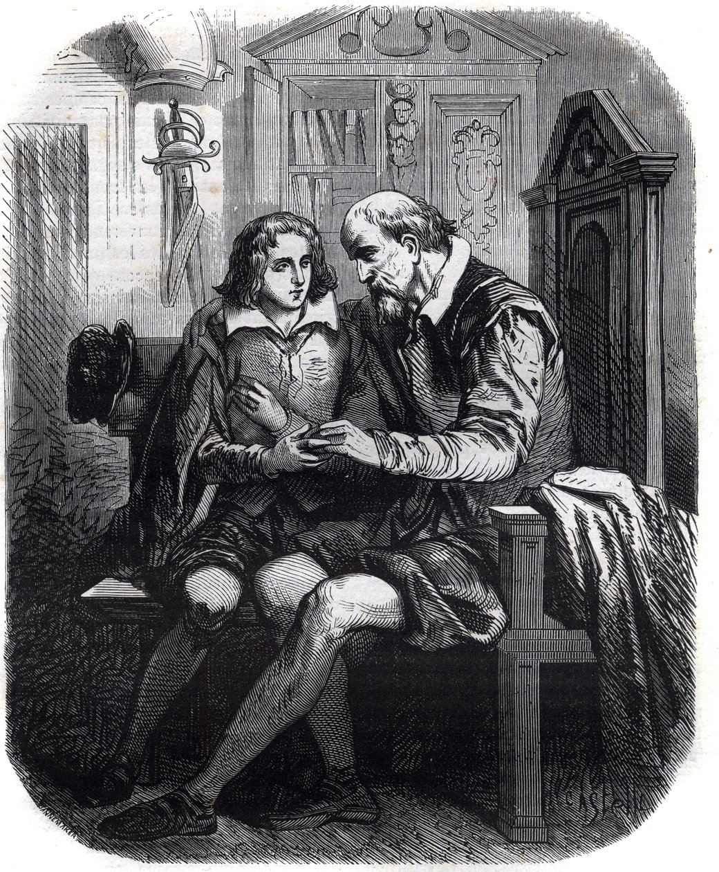 Grzechy papieża Piusa II (Enea Silvio Piccolomini, Eneasz Sylwiusz autorstwa French School