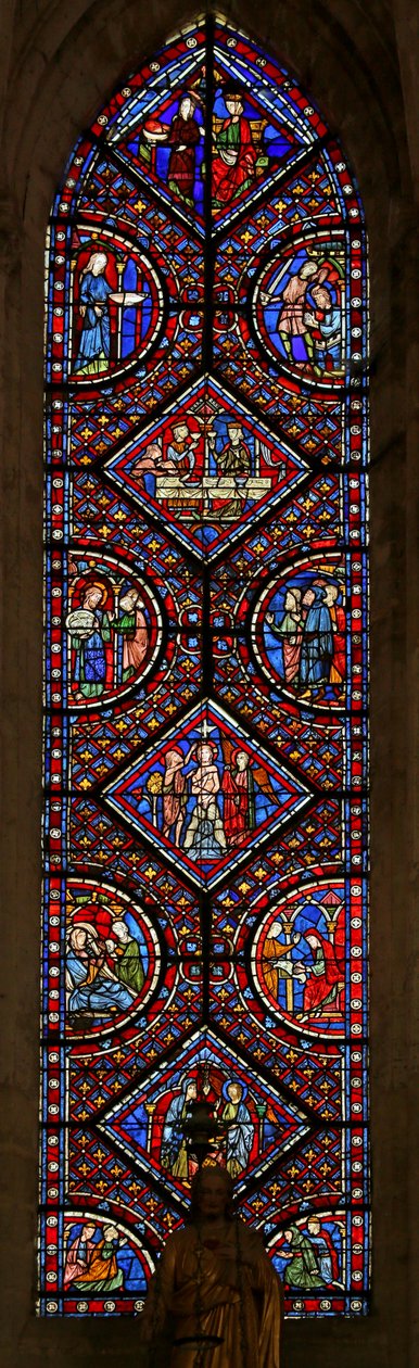 Historia św. Jana Chrzciciela autorstwa French School