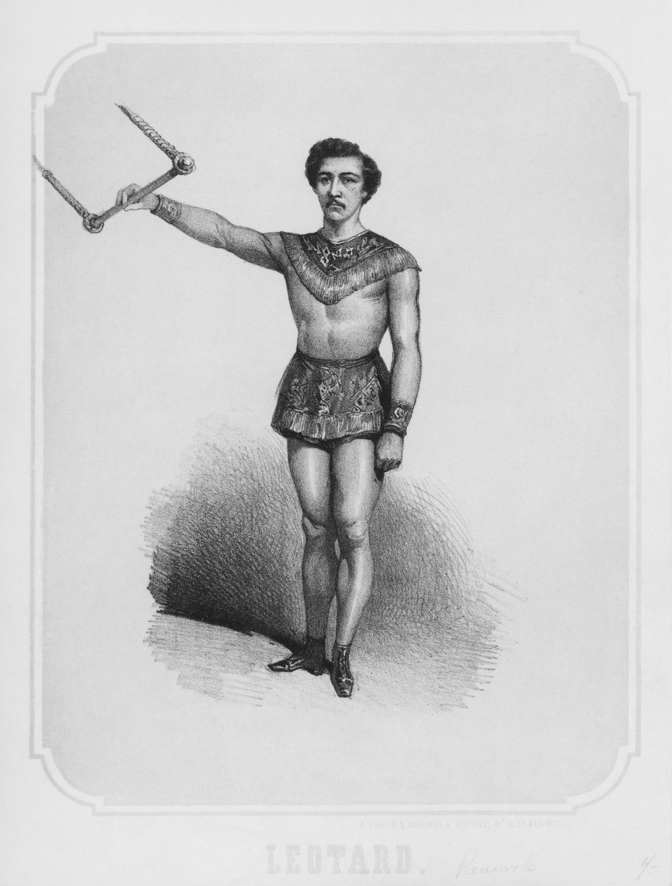 Artysta trapez Jules Leotard, ok; 1860 autorstwa French School