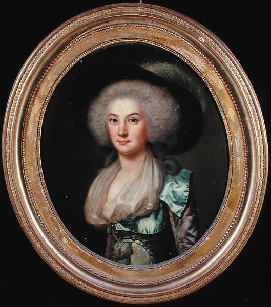 Żona Ludwika Karola Józefa de Vergennes (olej na płótnie) autorstwa French School
