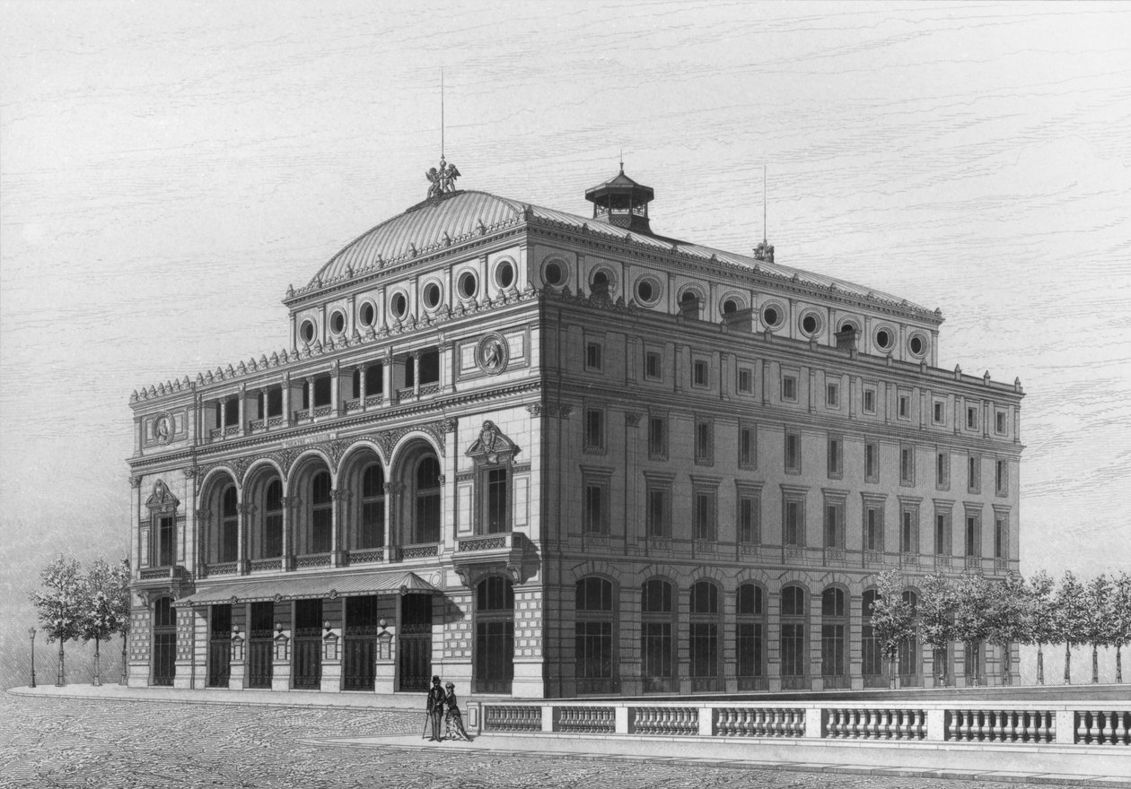 Teatr Lyrique, obecnie Theatre de la Ville, Place du Chatelet, Paryż autorstwa French School